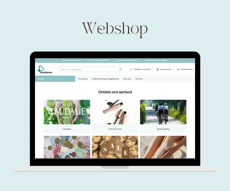 Onderhoud en maatwerk WooCommerce webshop voor Brielfarma.be