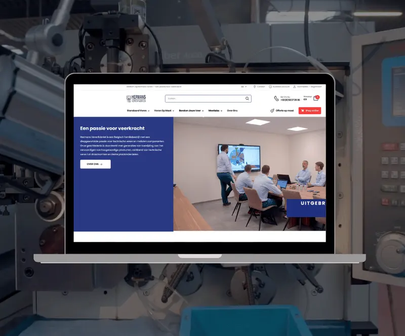 Mobiele webshop Hermans Veren