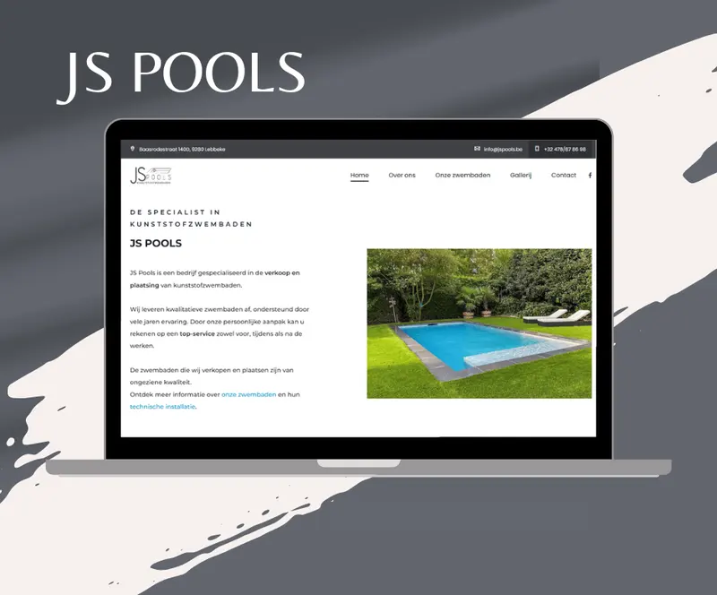 Website voor zwembadbouwer JS Pools