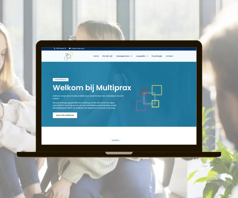 Onderhoud en optimalisatie website Multiprax