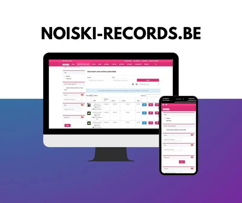 Webshop op maat voor Noiski Records met Discogs-koppeling